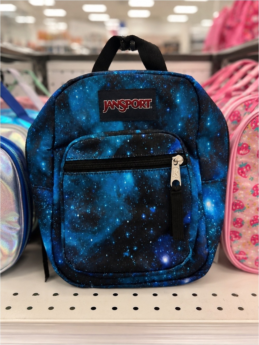 JanSport Galaxy Print Insulated Lunch Bag Blue Space Lunch Tote
